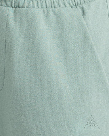 Terry Cotton Joggers-Green Moon