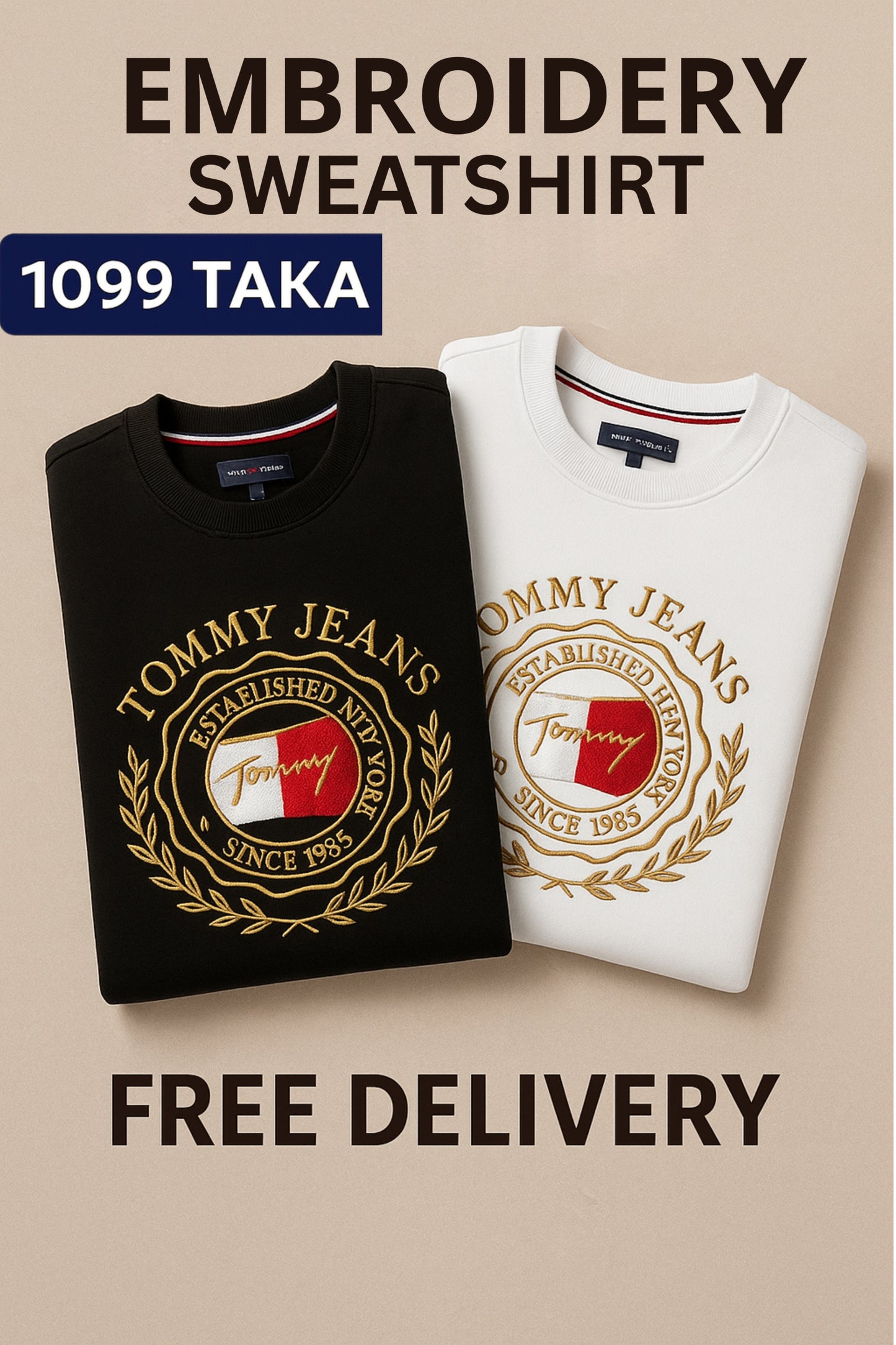 Men Sweat shirt- 2 pcs combo(free delivery)