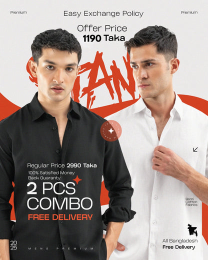 Men's shirt 2 pcs. (Free delivery)