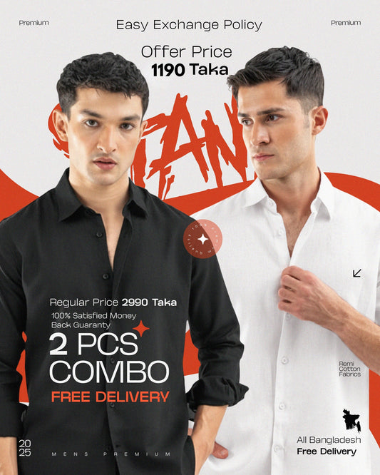 Men's shirt 2 pcs. (Free delivery)