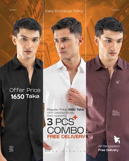 Men's shirt 3 pcs. (Free delivery)