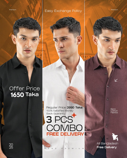 Men's shirt 3 pcs. (Free delivery)