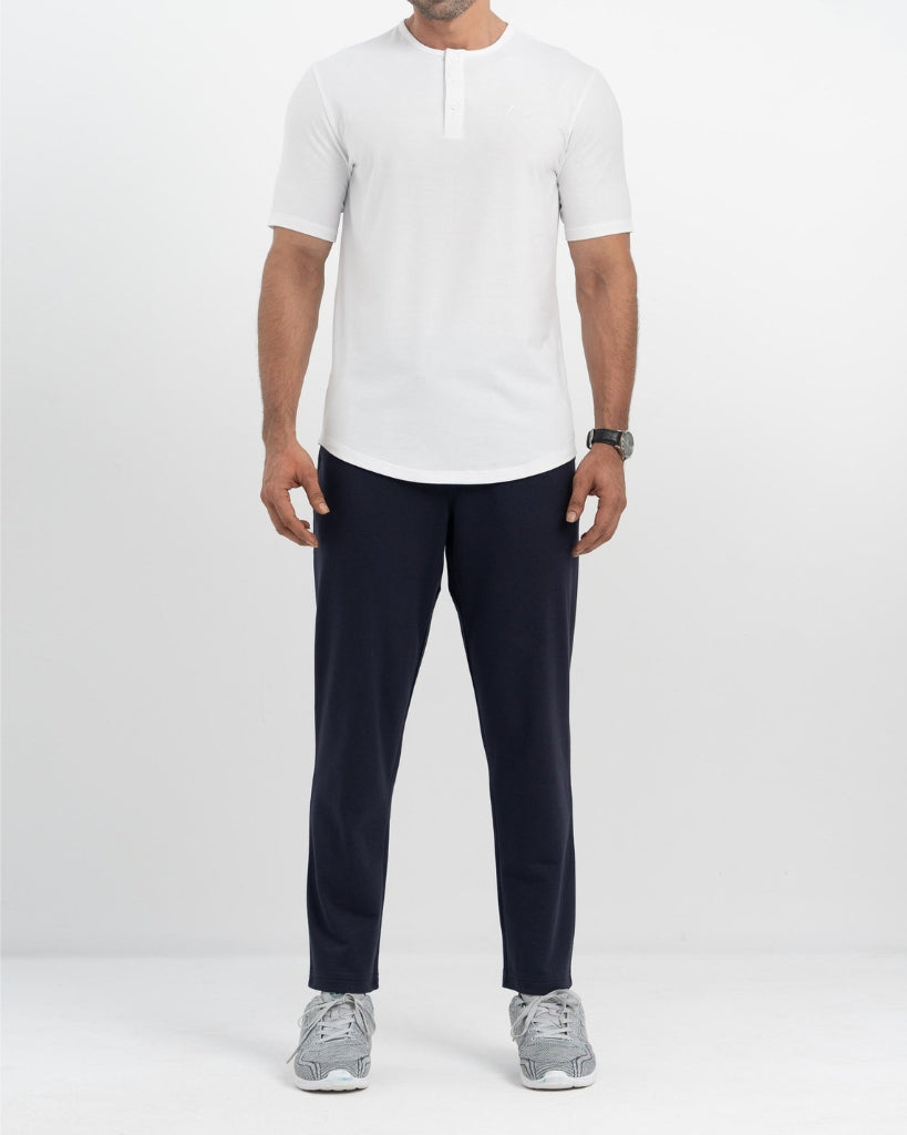 Terry Cotton Joggers-Black