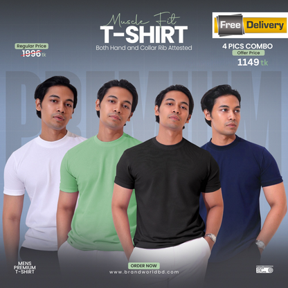 Muscle T shirt- 4 pcs (wbg2)