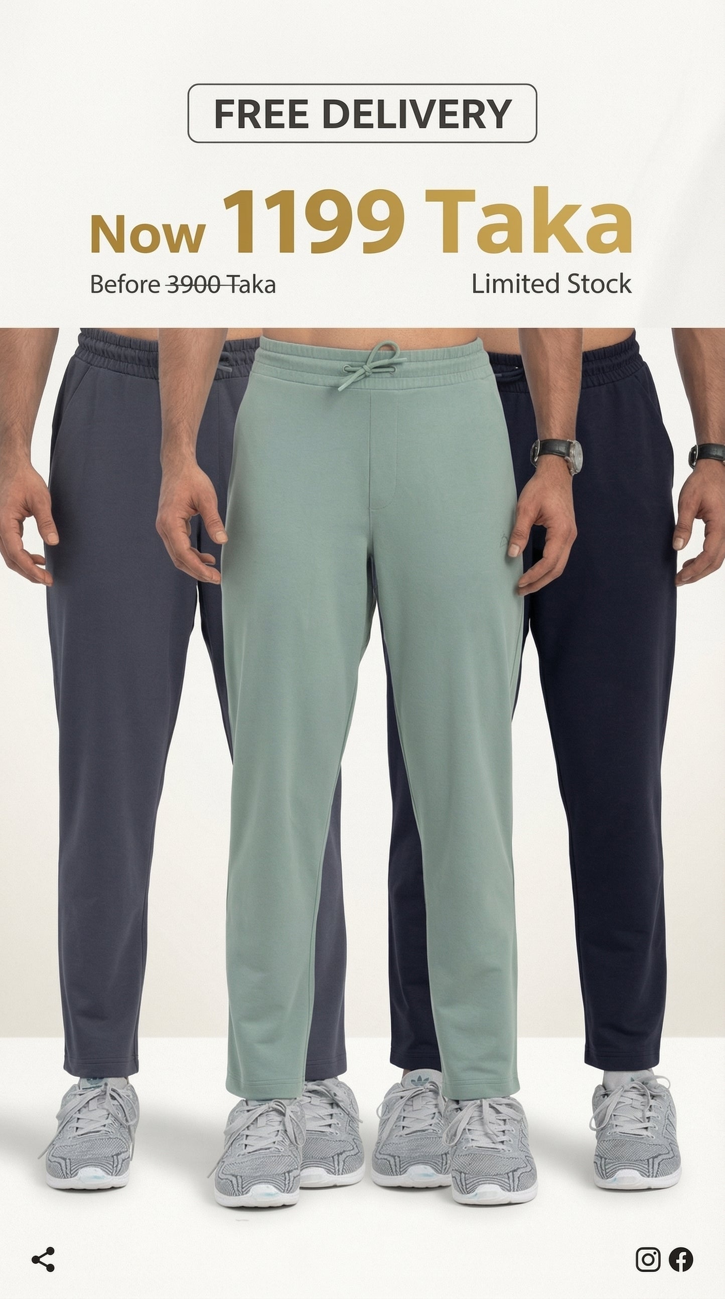 Men Premium Trouser - 3 pcs