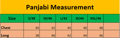 Men Solid Panjabi-Nevy