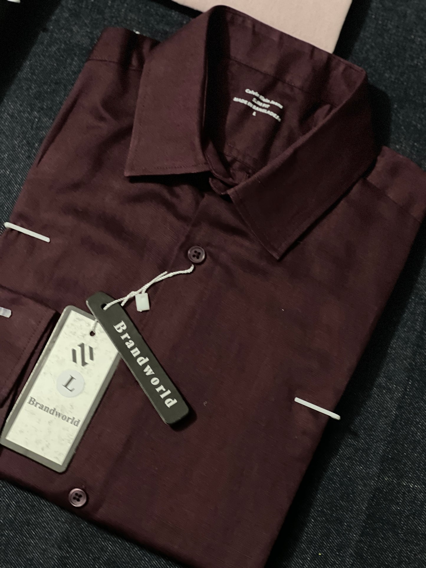 Khadi Maroon color premium Shirt.