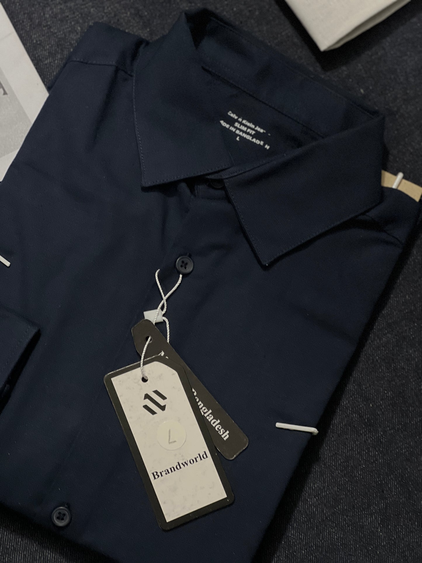 Blue Airy Linen Blended Shirt.