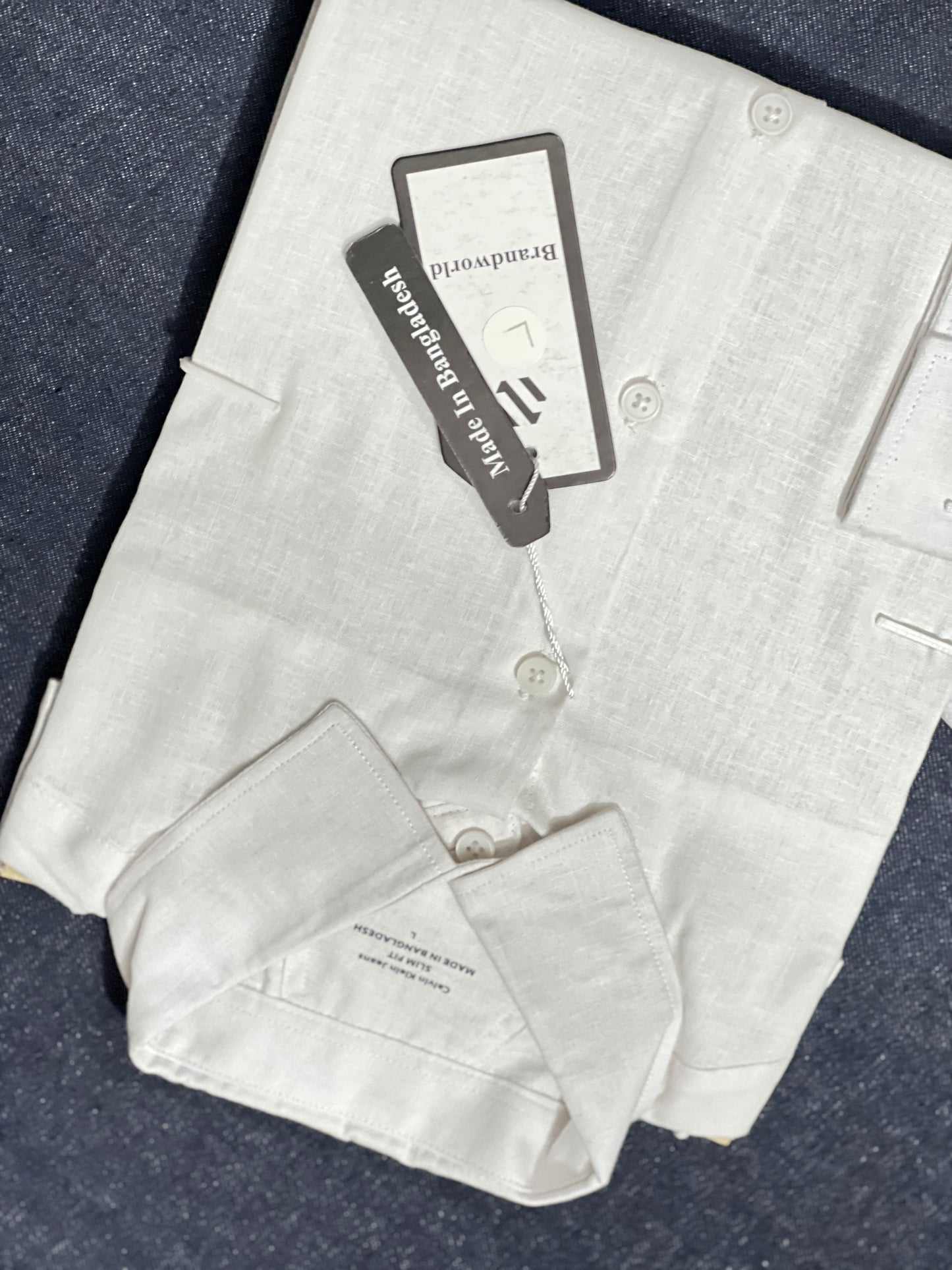 Khadi white premium Shirt.