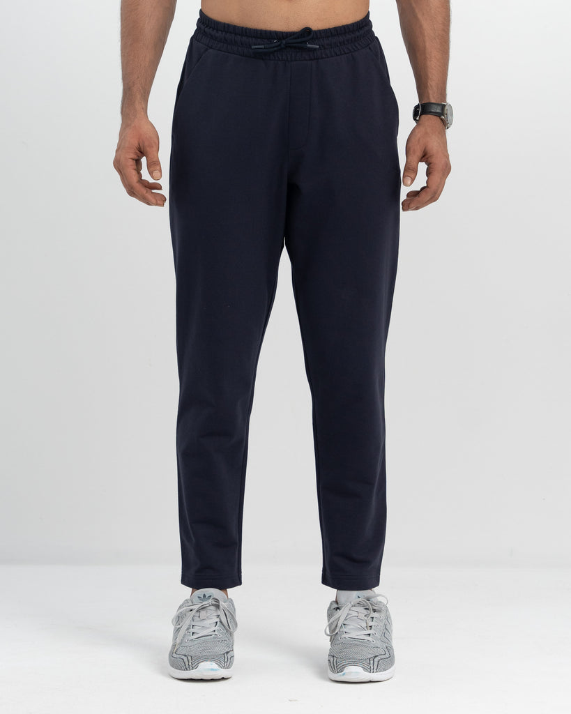 Terry Cotton Joggers-Black