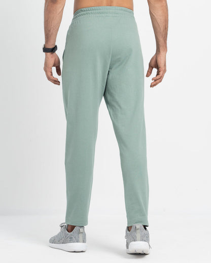 Terry Cotton Joggers-Green Moon