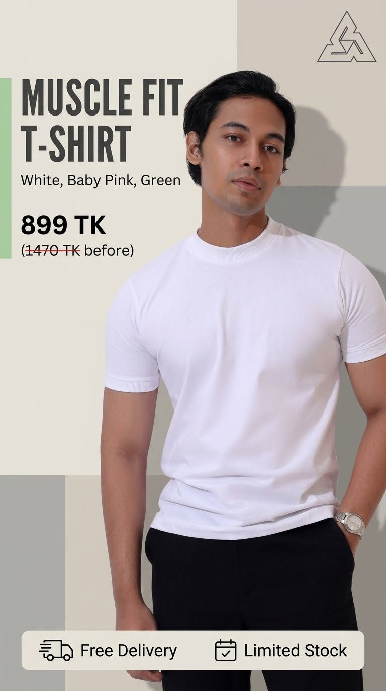 Muscle T shirt- 3 pcs(new)